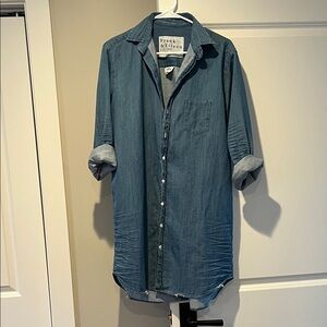 Frank & Eileen Denim Blue Button-Down Mary dress